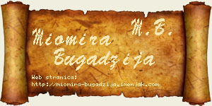 Miomira Bugadžija vizit kartica